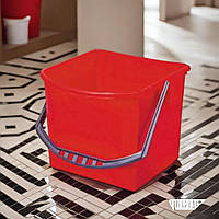 Міцне відро для миття підлоги Vermop 17 л червоного кольору, інвентар для збирання в медичних закладах