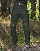 Брюки тактичні штурмові Ріп-Стоп Олива з наколінниками S
