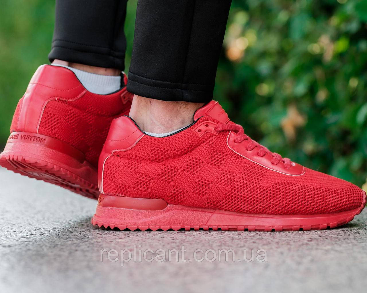 Louis Vuitton Run Away Sneakers Red, фото 1