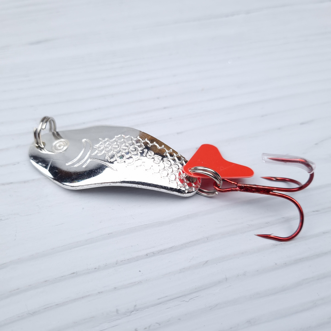 Блешня на щуку Spinnex Оsа 18g (silver) блешня коливалка, фото 1