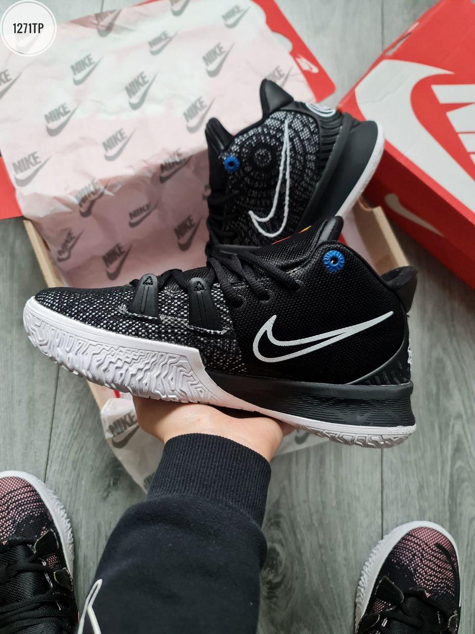 Кросівки чоловічі Nike Kyrie 7 BK Black White CQ9326-002, фото 1