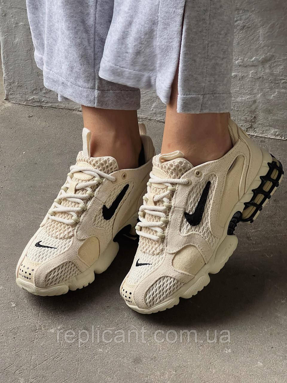 Женские кроссовки Nike  x Stussy Air Zoom Fossil жіночі кросівки Nike, фото 1