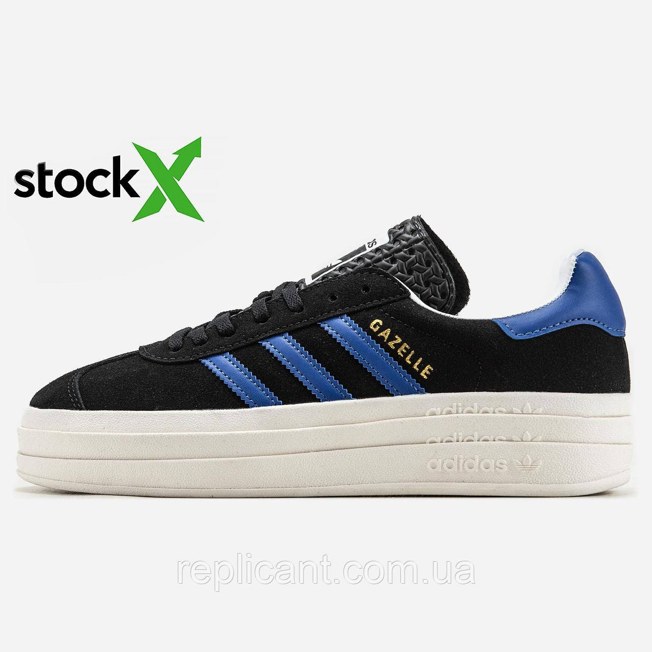 Кросівки Adidas 0876 Gazelle Bold Shoes Blue Адідас 39 38, фото 1