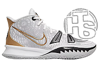 Мужские кроссовки Nike Kyrie 7 EP White Metallic Gold CQ9327 101