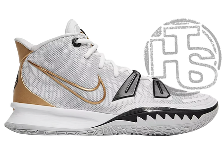 Чоловічі кросівки Nike Kyrie 7 EP White Metallic Gold CQ9327‑101, фото 1