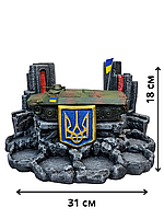 Настольный мини бар "Український тягач МТ-ЛБ" Патриотический декор