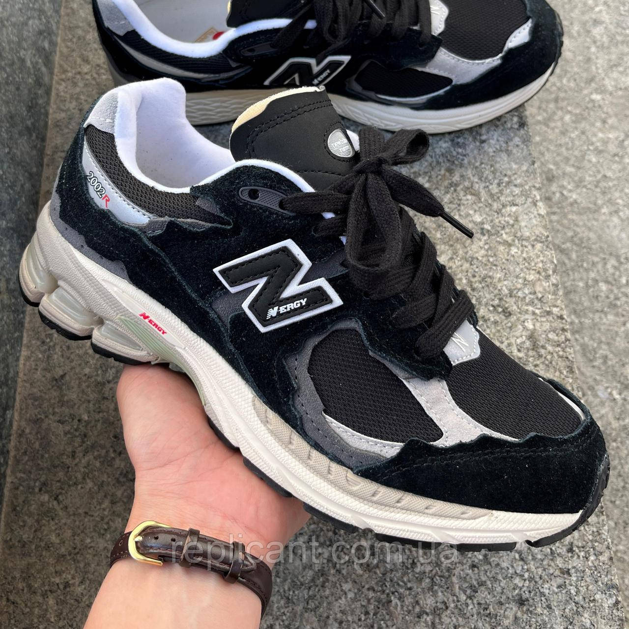 Кросівки чоловічі New Balance  2002R Protection Pack Black/Grey В'єтнам, фото 1