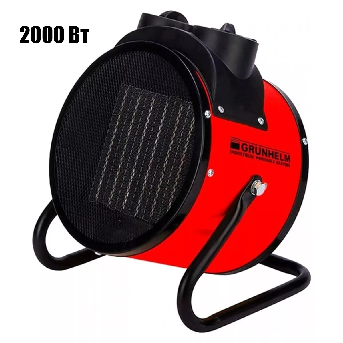 Електричний обігрівач, теплова гармата 2000 Вт, IP21 Grunhelm РТС-2000R, фото 1