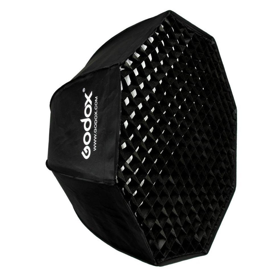 Софтбокс парасолька октагон з сотами Godox SB-GUE 120 (grid)(120см) (SB-GUE 120)