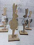 Заєць дерев'яний 10 см, фото 3