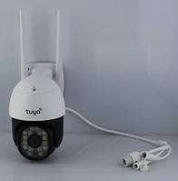WI-FI CAMERA TUYA C18 3MP IP камера 360/90 видеонаблюдение уличное высокого разрешения с облачным хранилищем