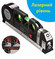 Лазерный уровень с рулеткой и линейкой /вертикаль/горизонт/крест FIXIT LASER PRO 3