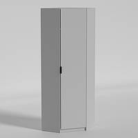 Кутова шафа дитяча однодверна біла зі штангою для речей Junior Джуніор ДСП 16 мм колір на вибір Luxe Studio