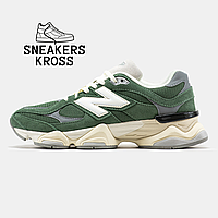 Мужские кроссовки New Balance 9060 Nori Green, Демисезонные Кроссовки Нью Беленс 9060 зелёные