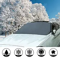 Защитная магнитная накидка - чехол на лобовое стекло автомобиля от замерзания, Ch2, снега, Хорошее качество,
