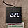Настільний годинник з білим підсвічуванням у вигляді бруска дерева VST-869-6, фото 2