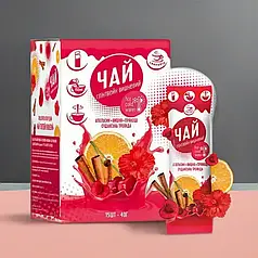 Концентрат чаю рідкий чай у стіках ТМ Смакуйте «Глінтвейн» 15 шт х 40 г / Концентрований чай