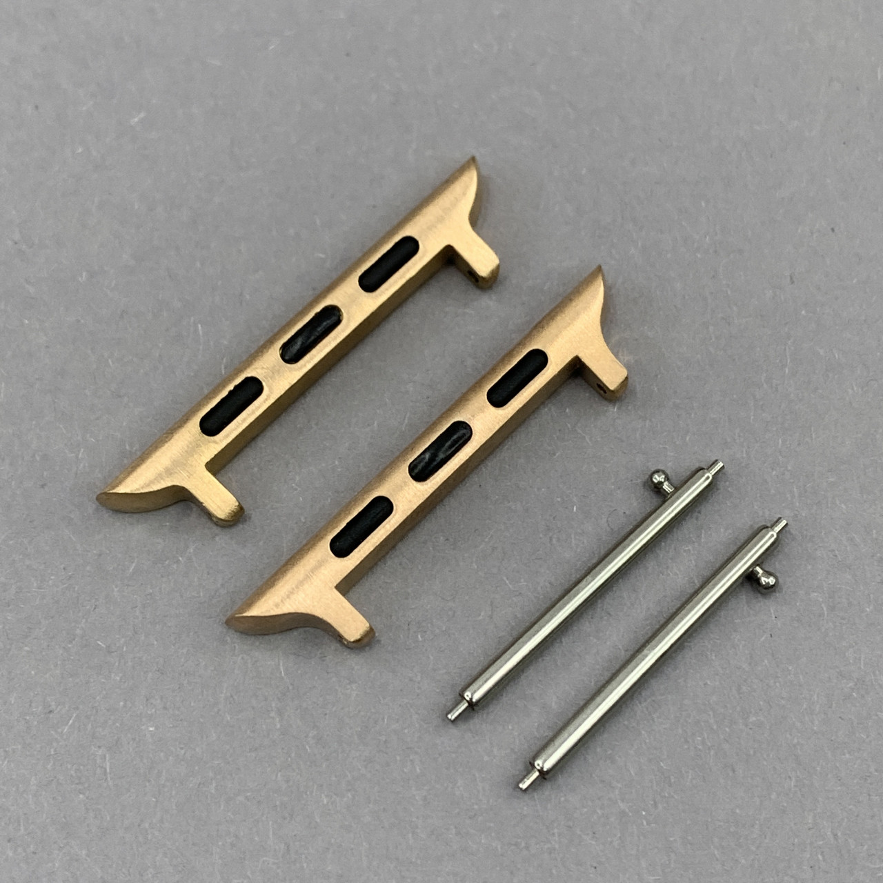 Кріплення для годинника Apple Watch 42 / 44 / 45 мм рожеве золото (2 шт) + спрингбар