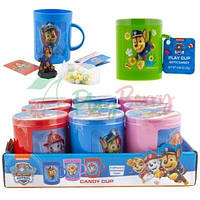 Упаковка чашек с сюрпризом и конфетами Paw Patrol Cup, 9шт.