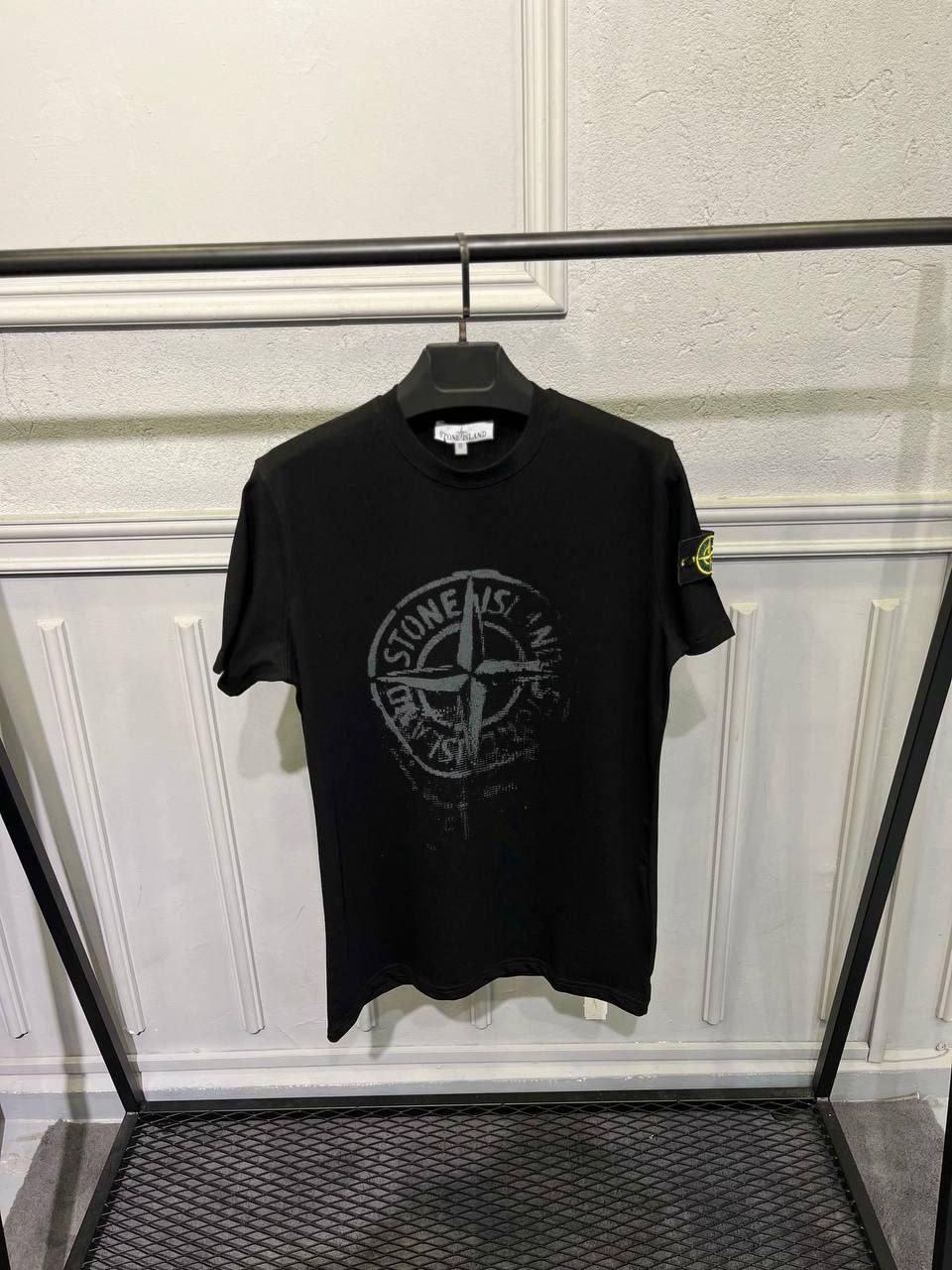 Брендова футболка Stone Island CK7280 чорна