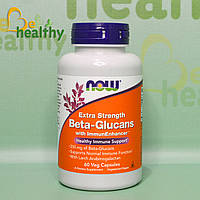 Бета-глюканы с ImmunEnhancer усиленного действия, 250 мг, NOW Foods, 60 вегетарианских капсул