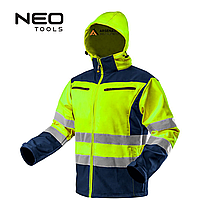 Куртка сигнальна утеплена softshell, жовта, розмір L/52, Neo Tools (81-700-L)