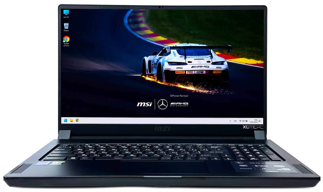 Ноутбук MSI GS76 Stealth 11UH: Core i9-11900H / RAM 64 ГБ / GeForce RTX 3080, 16 ГБ /SSD 3 ТБ /17.3", UHD 4K