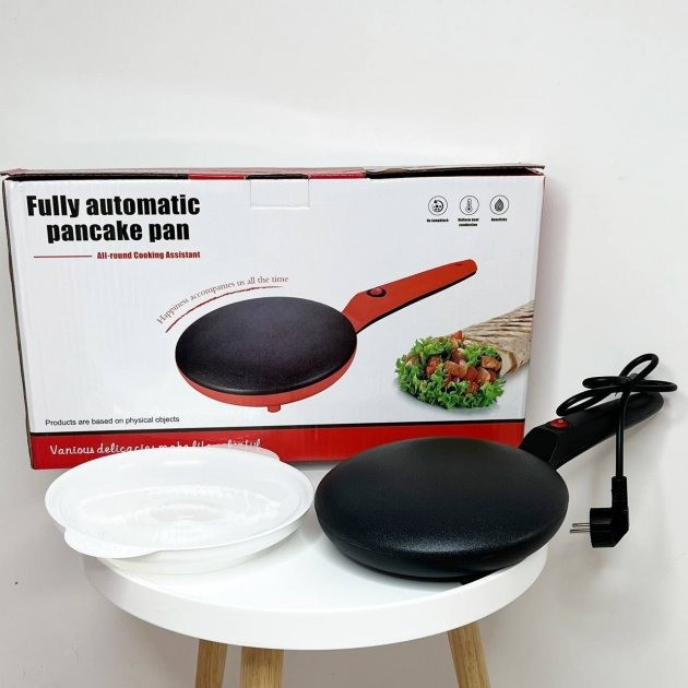 Електроблинниця з антипригарним покриттям Crepe Maker 600 W Чорна