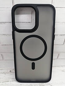 Чохол на iPhone 14 Pro Max накладка бампер протиударний MagSafe Avantis чорний