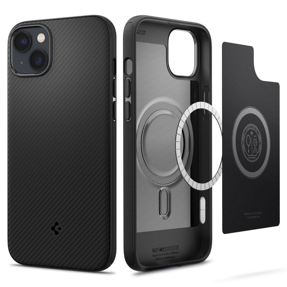 Чохол Spigen для iPhone 15 Plus / 14 Plus — Mag Armor (сумісний з MagSafe), Matte Black (ACS04918)