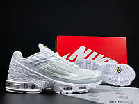 Мужские демисезонные кроссовки Nike Air Max Plus TN (белые) повседневные высокие кроссы 11995 Найк топ