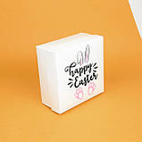 Дитяча Коробка Великодня 200*200*100 мм Коробочка для пасхальних подарунків "Вушка Кролика", фото 4