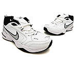 Чоловічі кросівки Nike Air Monarch IV (білі із сірим) модні повсякденні кросівки D471 Найк топ, фото 9
