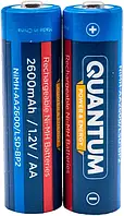 Пальчиковые ААА аккумуляторы Quantum 2600mah NiMH 1.2V с низким саморазрядом LSD (2шт) Набор аккумуляторов,