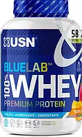 Протеин USN Whey Premium, Blue Lab 100% Protein 2 кг Тропічні ффрукти