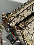 Жіноча сумка Gucci x Balenciaga Pochette Grey (сіра) крута стильна сумочка KIS09007 топ, фото 4