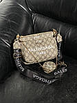 Жіноча сумка Gucci x Balenciaga Pochette Grey (сіра) крута стильна сумочка KIS09007 топ, фото 6
