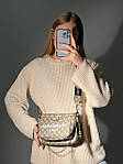 Жіноча сумка Gucci x Balenciaga Pochette Grey (сіра) крута стильна сумочка KIS09007 топ, фото 10