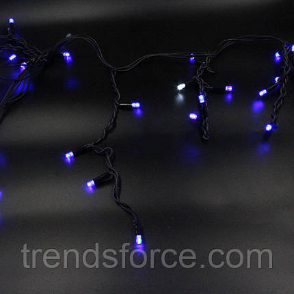 Гірлянда Xmas Led 150 3.3Line Short curtain Бурульки/Бахрома B-2 Синя 10M1,5M 184373, фото 3