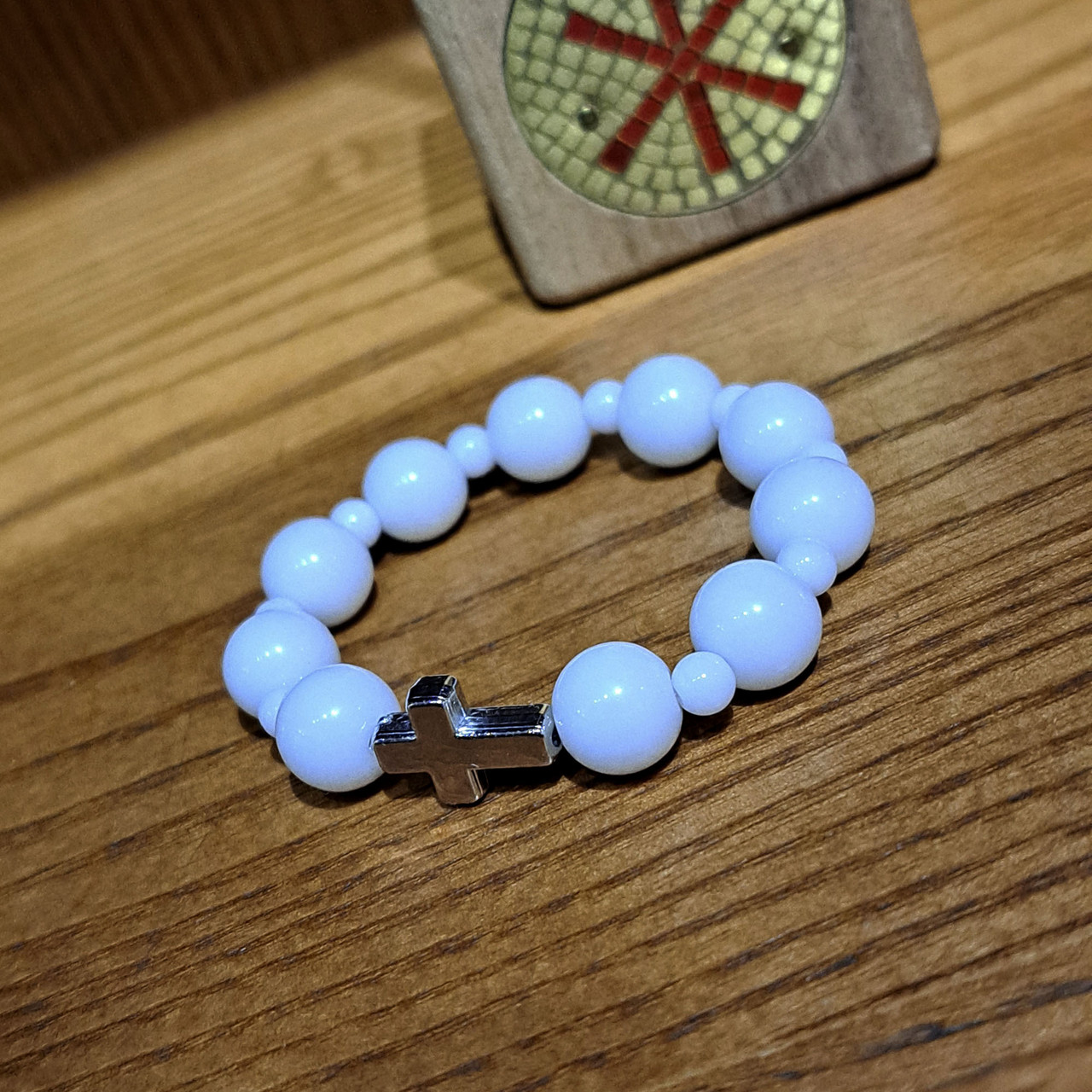 Чітки Агат 10 намистин діаметр 8, фото 1