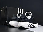 Чоловічі кросівки Adidas Adifom Sltn (чорні з білим) стильні повсякденні кроси 12003 Адідас топ, фото 2