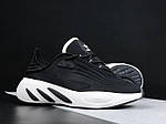 Чоловічі кросівки Adidas Adifom Sltn (чорні з білим) стильні повсякденні кроси 12003 Адідас топ, фото 6