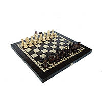 Набор шахматы, шашки, нарды MADON 00000021795 коричневый, бежевый 35 х 35 см, Vse-detyam