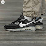 Чоловічі кросівки Nike Air Max 90 Terracape Black/White/Lime (чорно-білі) кроси 1267TP Найк топ, фото 2