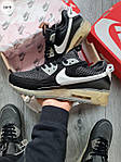 Чоловічі кросівки Nike Air Max 90 Terracape Black/White/Lime (чорно-білі) кроси 1267TP Найк топ, фото 5