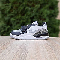 Мужские демисезонные кроссовки Nike Air JORDAN LEGACY 312 LOW (белые с серым) повседневные кроссы 11085 Найк