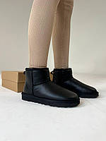 Жіночі черевики UGG Ugg mini шкіра уги зимові