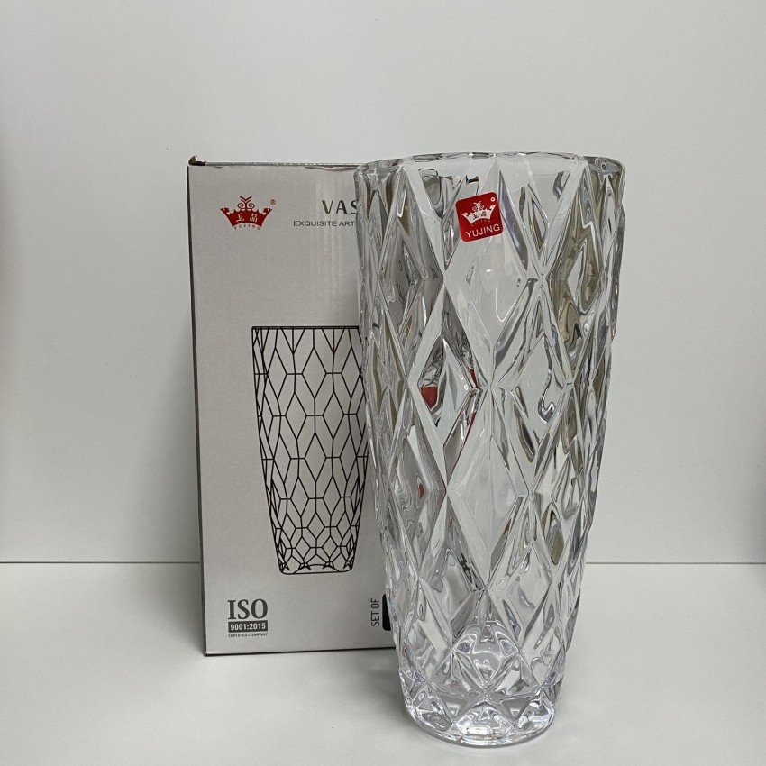 Ваза скляна Diamond 27.5 см Yujing GlassWare 2754/6902-1