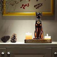 Свічник фігурка зі смоли Креативна єгипетська колекційна статуя кішки богиня Бастет