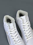 Чоловічі зимові кросівки Puma Corduroy Classic Mid White Winter Fur (білі) високі стильні кеди 7613 Пума топ, фото 8